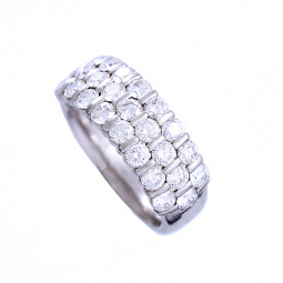 Diamond Platinum Wedding Ring | Truly Dazzling Display of 2.18 CTS TW of Diamonds Diamond Platinum Wedding Ring | Truly Dazzling Display of 2.18 CTS TW of Diamonds